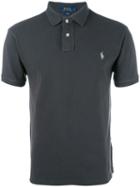 Polo Ralph Lauren Logo Embroidered Polo Shirt, Men's, Size: Medium, Grey, Cotton