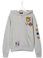 Dsquared2 Kids Teen Patch Hoodie - Grey