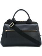 Marni Perforated Tote, Women's, Black, Calf Leather