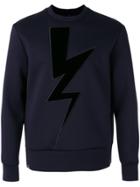 Neil Barrett Lightning Sweatshirt - Blue
