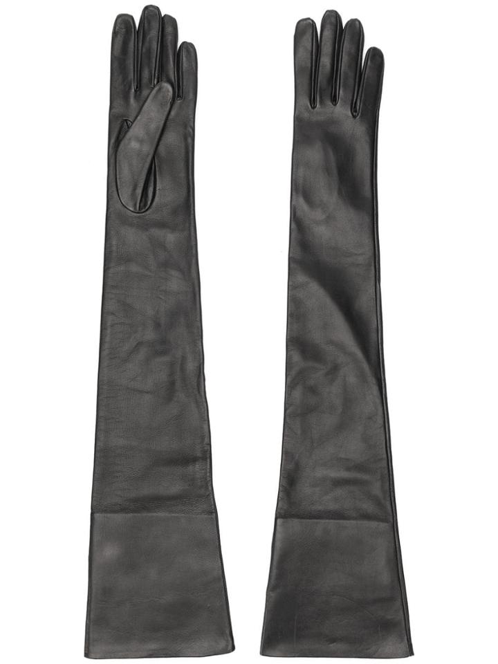 Max Mara Long Gloves - Black
