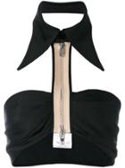 Givenchy Zipper Collared Bralette - Black