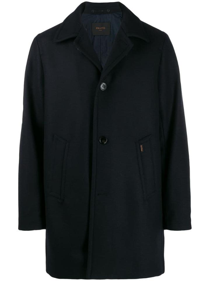 Paltò Button Up Coat - Blue