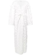 Onia Meika Floral Mesh Robe - White