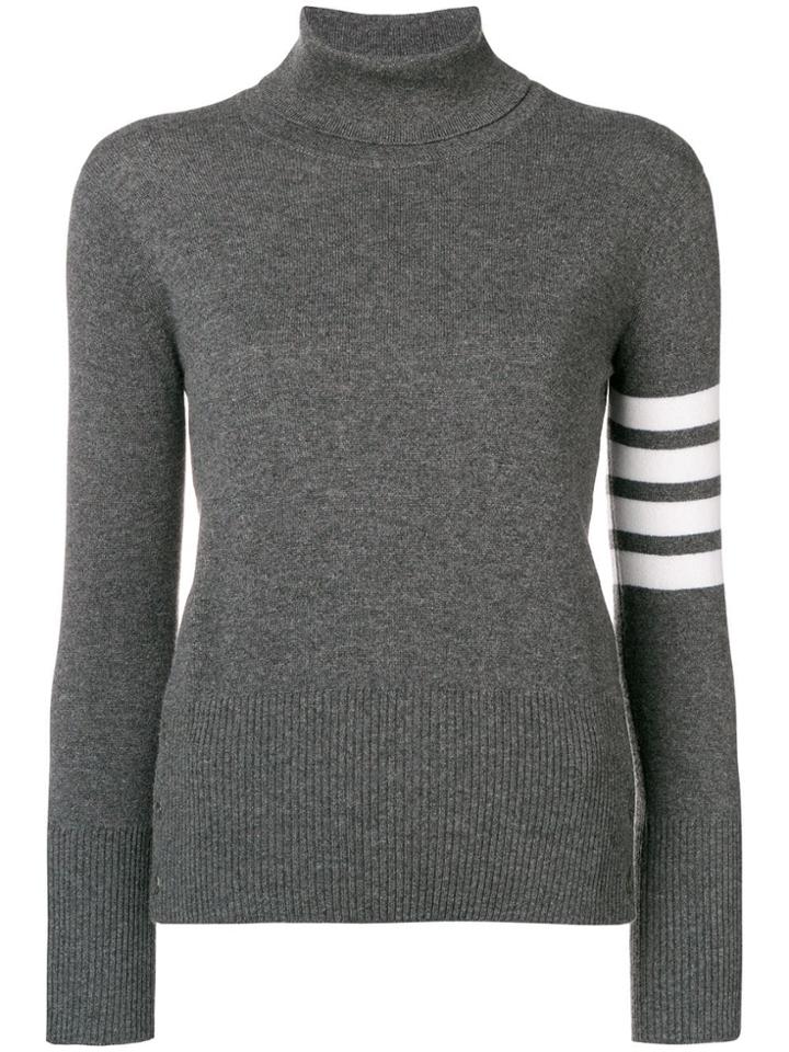 Thom Browne Roll Neck Jumper - Grey