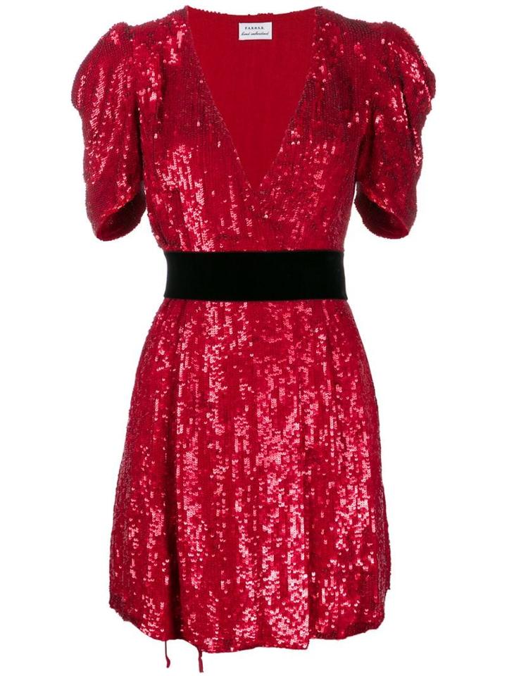 P.a.r.o.s.h. Sequin Mini Dress - Red