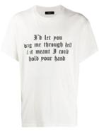 Amiri Quote Print T-shirt - White