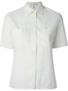 Celine Vintage Striped Short Sleeve Shirt