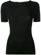 Twin-set - Layered Ribbed Top - Women - Polyester/viscose - S, Women's, Black, Polyester/viscose