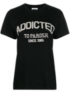 P.a.r.o.s.h. Rhinestone Print T-shirt - Black