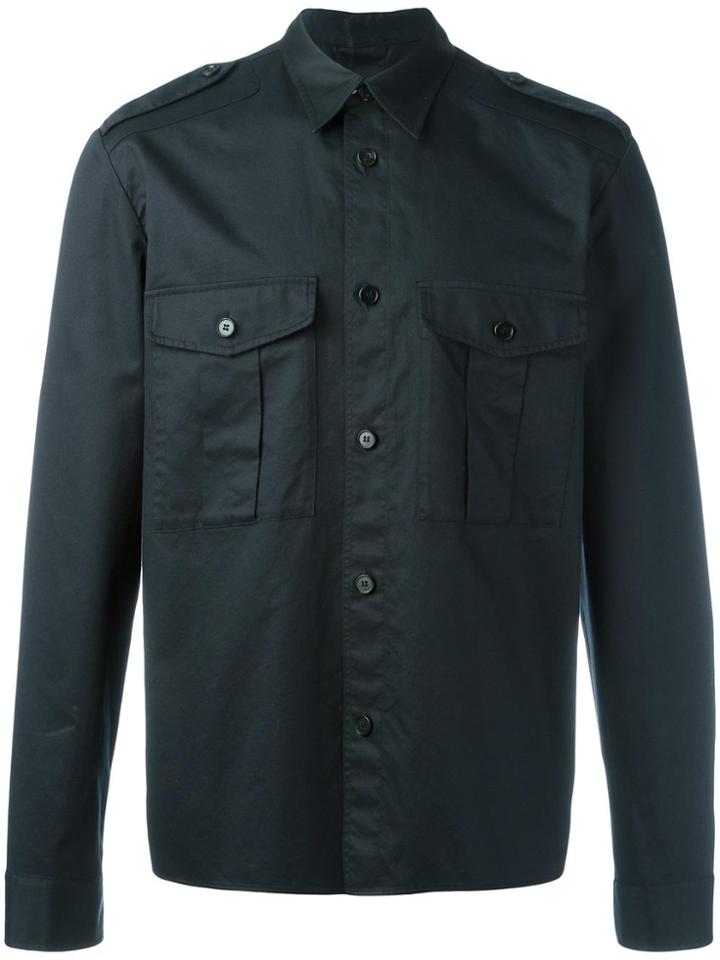Maison Margiela Military Style Double Fastening Shirt - Black