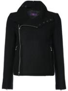 Y's - Fitted Zipped Jacket - Women - Polyamide/cupro/wool - 2, Black, Polyamide/cupro/wool
