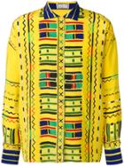 Versace Vintage 1980's Versace Shirt - Yellow & Orange
