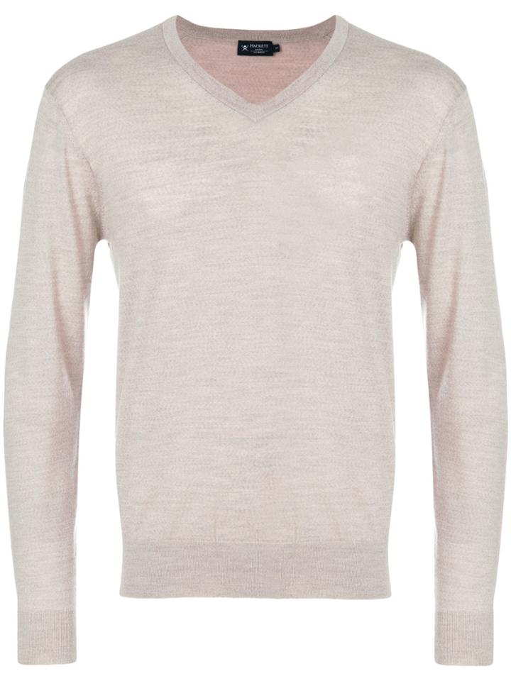 Hackett V-neck Sweater - Nude & Neutrals