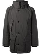 Woolrich Hooded Buttoned Jacket - Brown