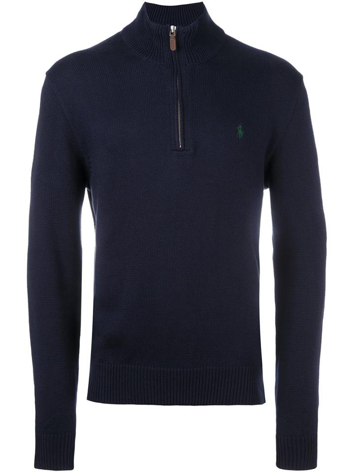Polo Ralph Lauren Ribbed Zip Collar Jumper