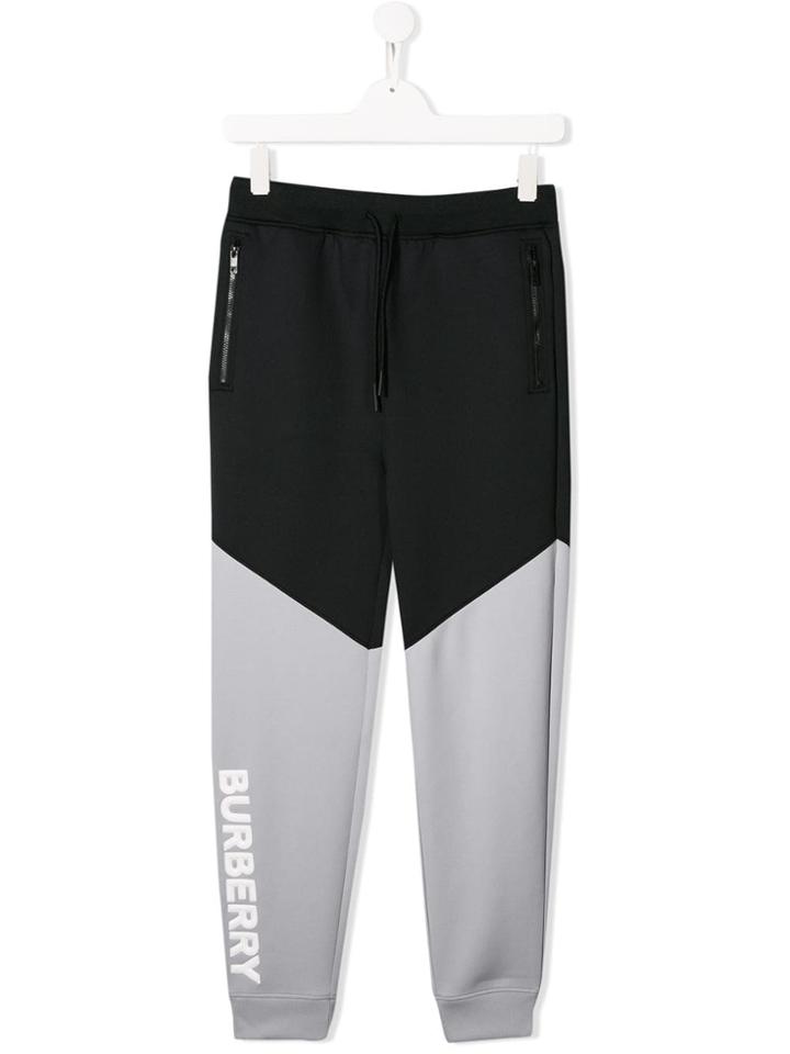 Burberry Kids Logo Track Pants - Black