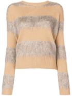 Ballantyne Knit Mix Sweater - Brown