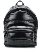 Dsquared2 Quilted Logo Backpack - Black
