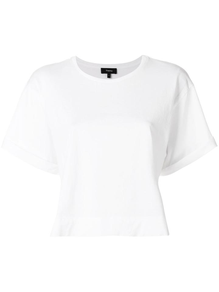 Theory Plain T-shirt - White