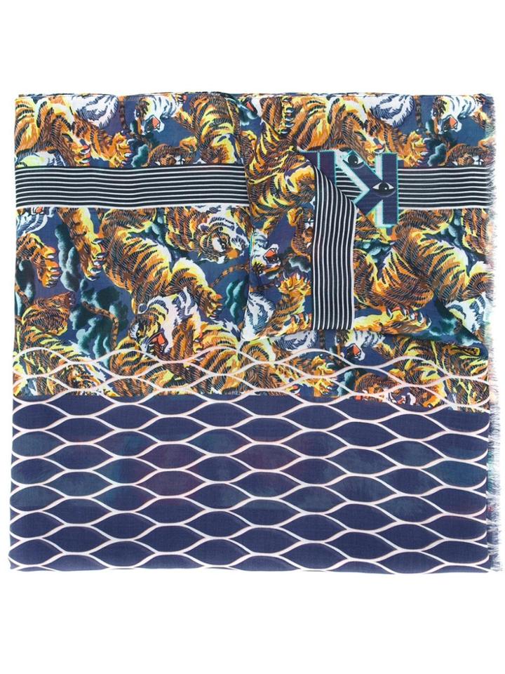 Kenzo Multi Icon Scarf - Multicolour