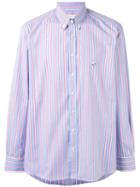 Etro - Striped Button-up Shirt - Men - Cotton - 44, Blue, Cotton