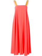 Roksanda Contrasting Strap Dress, Women's, Size: 6, Yellow/orange, Silk/polyester/spandex/elastane/acetate