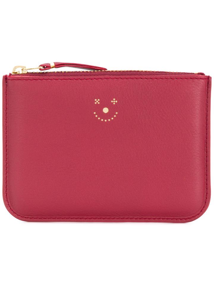 Jijibaba Smiley Print Cardholder - Red