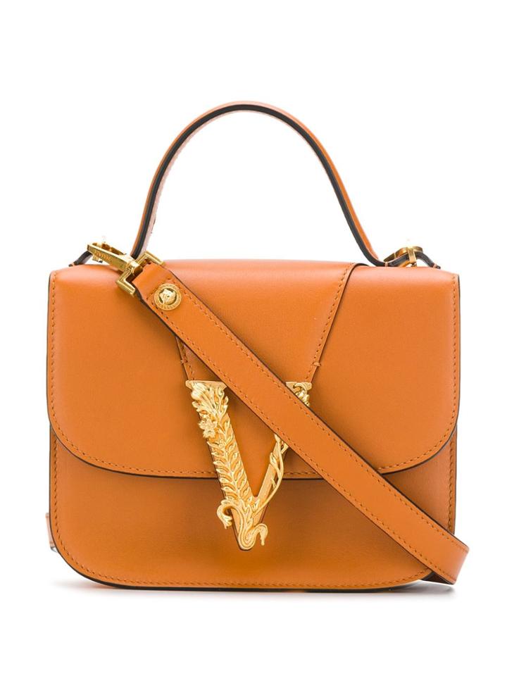 Versace Virtus Dual-carry Bag - Brown