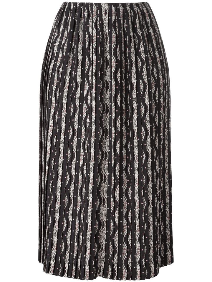 Loewe Aztec Print Skirt, Women's, Size: 38, White, Polyester