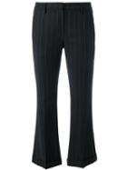 Brunello Cucinelli Tailored Cropped Trousers, Women's, Size: 46, Black, Cotton/virgin Wool/polyamide/cupro