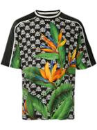 Dolce & Gabbana Bird Of Paradise And Logo T-shirt - Multicolour