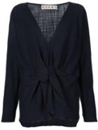 Marni Knot Detail V-neck Blouse