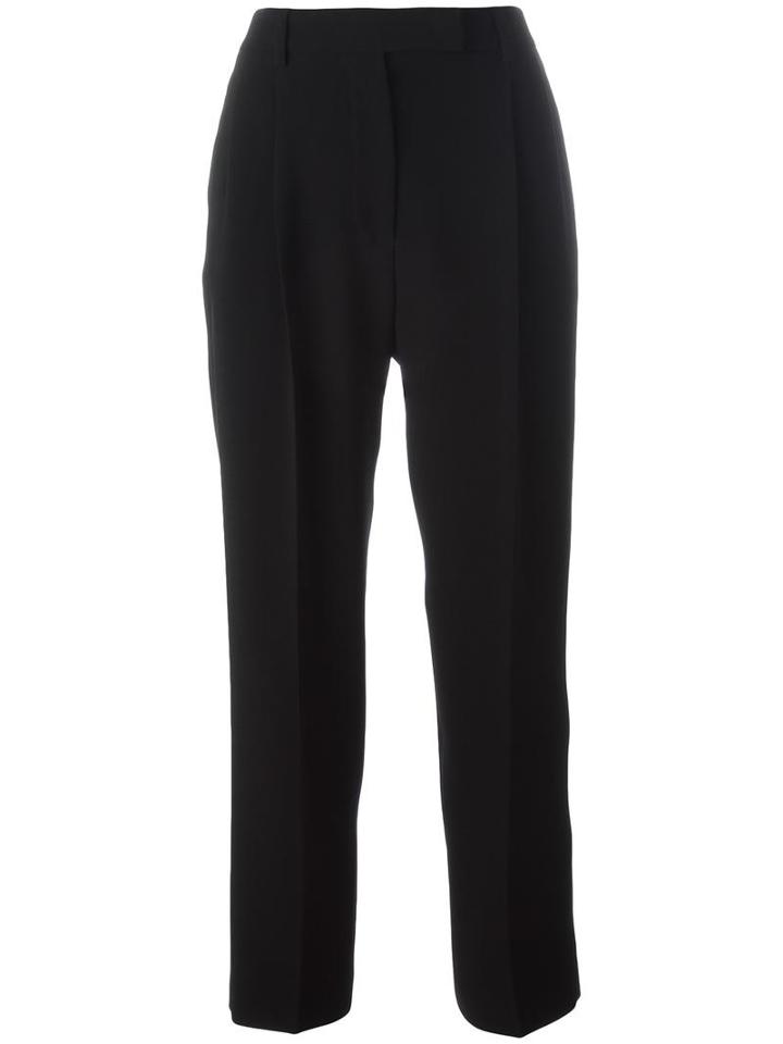Alberto Biani Tailored Cropped Trousers, Women's, Size: 46, Black, Triacetate/polyester
