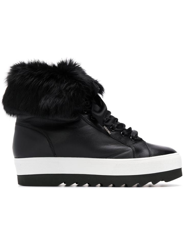 Hogl Lace-up Platform Boots - Black