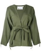T By Alexander Wang - Kimono Jacket - Women - Cotton - M, Green, Cotton