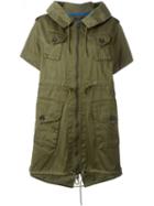 Diesel Drawstring Waist Hooded Military Jacket