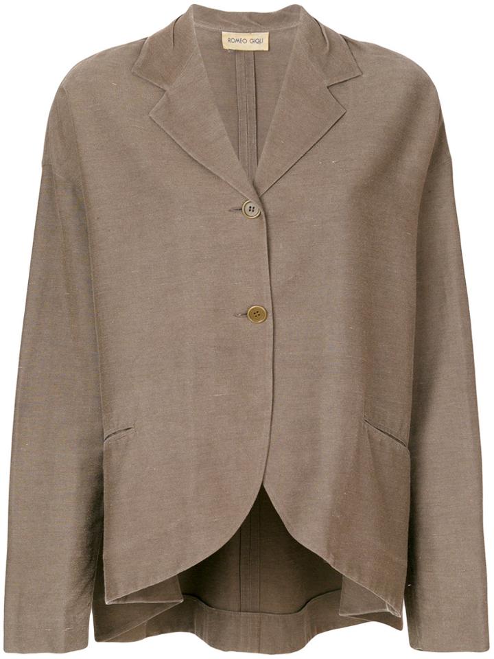 Romeo Gigli Vintage Long Sleeve Blazer - Brown