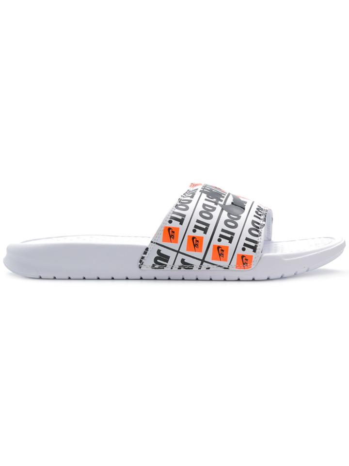 Nike Printed Slides - White
