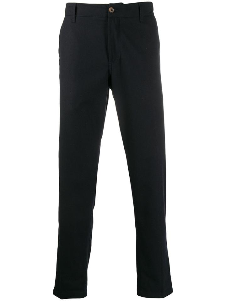 White Sand Elasticated Waist Trousers - Blue