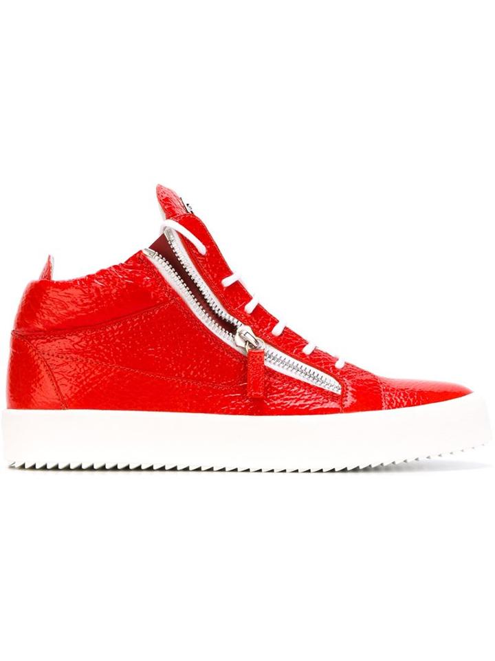 Giuseppe Zanotti Design Zip Detail Mid-top Sneakers