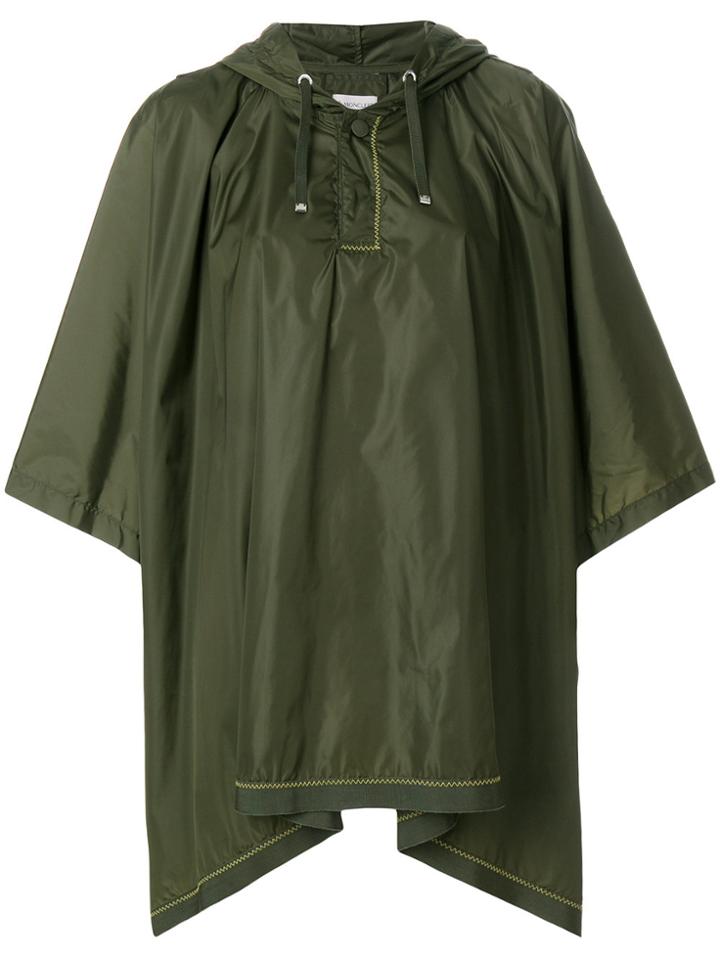Moncler Mantelle Cape Coat - Green
