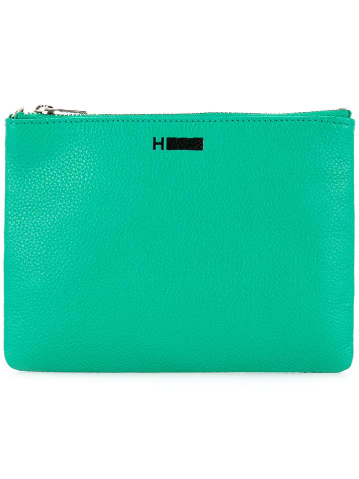 H Beauty & Youth Zip Wallet - Green