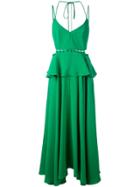 Prabal Gurung Buttoned Peplum Dress - Green
