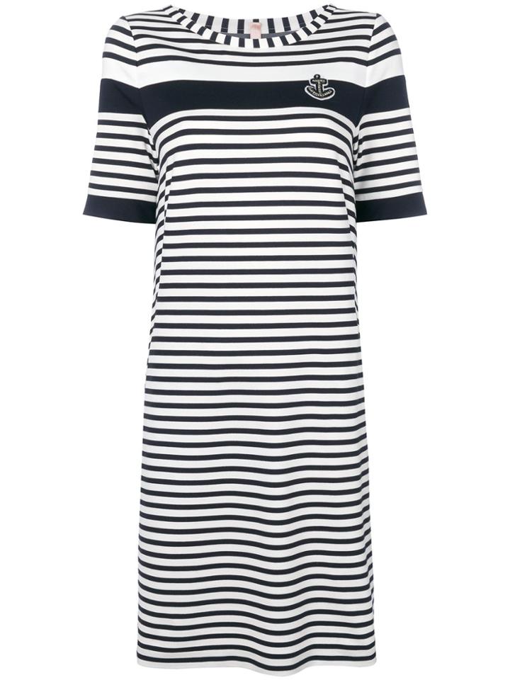 Marc Cain Striped T-shirt Dress - Blue
