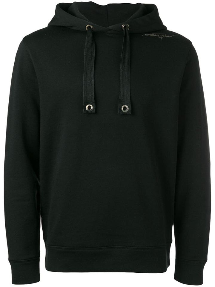 Emporio Armani Contrast Logo Hoodie - Black