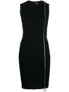 Love Moschino Short Zip Fitted Dress - Black
