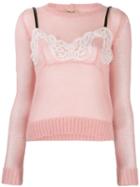 Nº21 Bow Detail Ruched Blouse - Pink