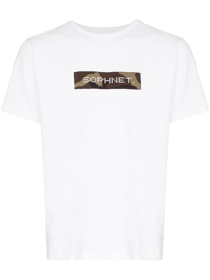 Sophnet. Camouflage Logo Patch T-shirt - White