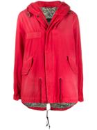 Mr & Mrs Italy Zip Up Rain Jacket - Red